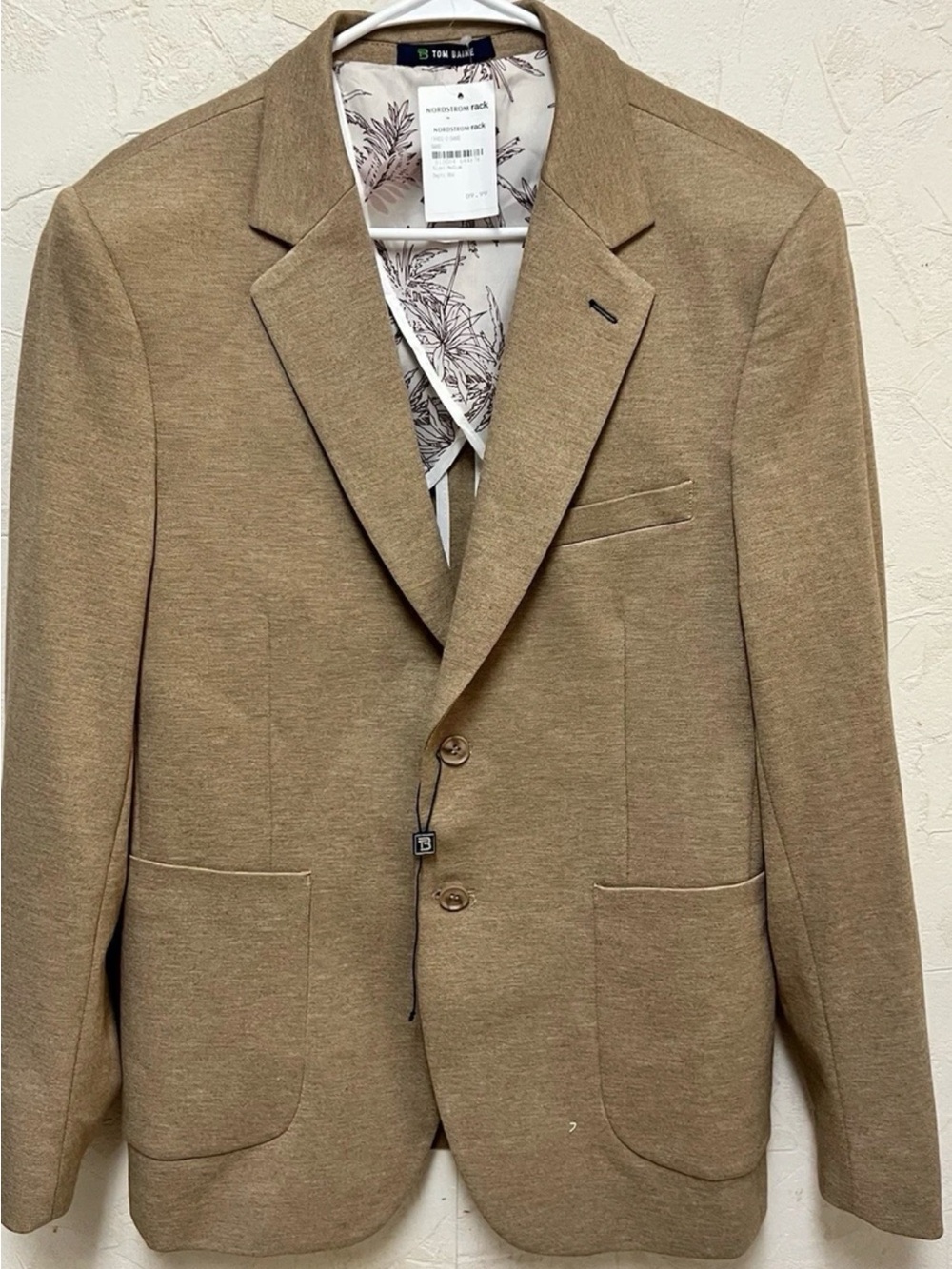 Tom Baine Tailored Collection Slim Fit Mens  Medium  Brown